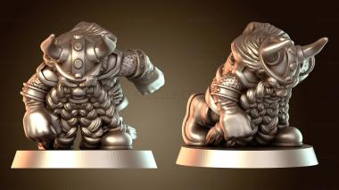 3D модель Гном решительный (STL)