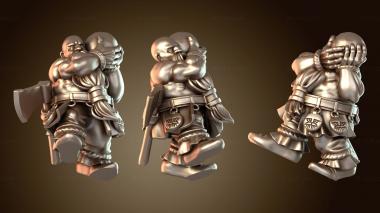 3D модель АРТИЛЛЕРИЙСКИЙ РАСЧЕТ ГНОМОВ (STL)