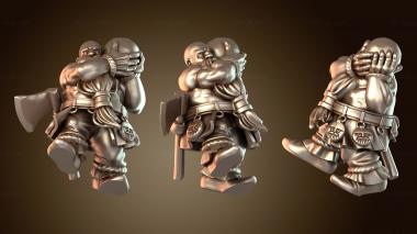 3D модель АРТИЛЛЕРИЙСКИЙ РАСЧЕТ ГНОМОВ (STL)