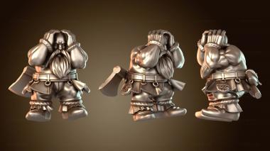 3D модель Артиллерийский расчет гномов-воин (STL)