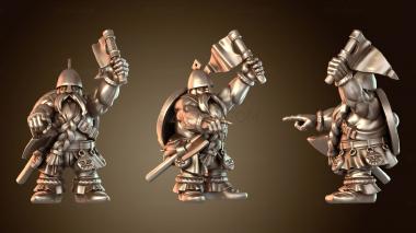 3D модель АРТИЛЛЕРИЙСКИЙ РАСЧЕТ ГНОМОВ молодой (STL)