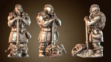 3D модель Гном-варвар Турронье (STL)