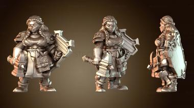 3D модель Бдительный гном-клирик (STL)