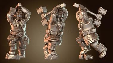 3D модель Совместимый с гномами воин (STL)