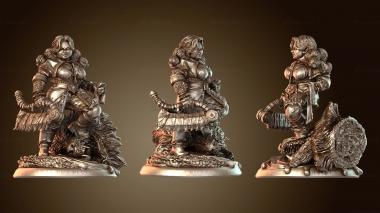 3D модель Гном-охотник на существ, ловкий (STL)