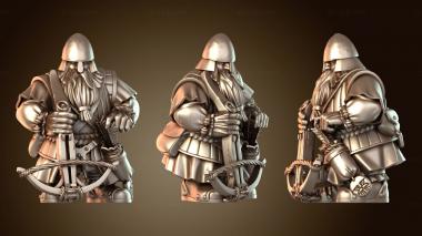 3D модель Храбрый отряд арбалетчиков-гномов (STL)