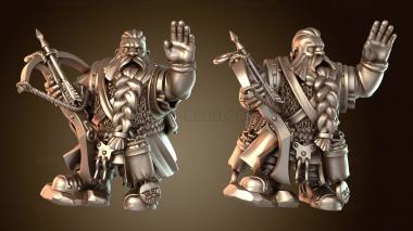 3D модель КАПИТАН ОТДЕЛЕНИЯ ГНОМОВ-АРБАЛЕТЧИКОВ (STL)