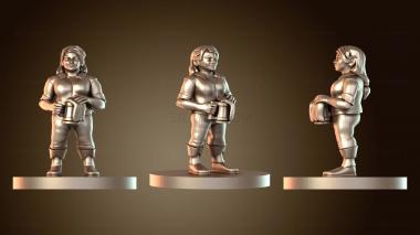 3D модель Гном-барменша (STL)