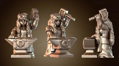 3D модель Гном-кузнец (STL)