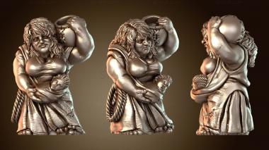 3D модель Женщина-гном-деревенщина (STL)