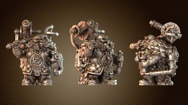 3D модель Гном-стрелок фон Драккар Рунные наездники (STL)