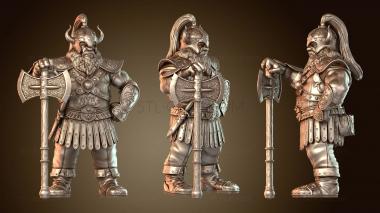 3D модель Гном-герой Гримли Огненная сталь (STL)