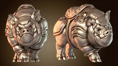 3D модель Гномы-наездники на кабанах гордятся боевыми свиньями (STL)