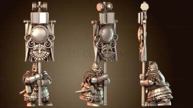 3D модель Знаменосец королевской гвардии гномов (STL)
