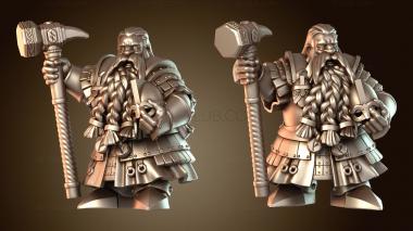 3D модель КАПИТАН ОТДЕЛЕНИЯ КОРОЛЕВСКОЙ ГВАРДИИ ГНОМОВ (STL)