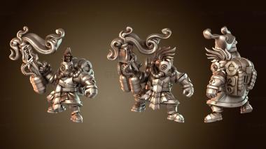 3D модель Гном-лавовый инженер, знающий (STL)