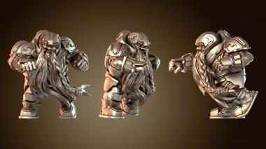 3D модель Храбрый гном-линейщик (STL)