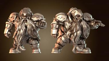 3D модель Гном Лайнмен полон решимости (STL)