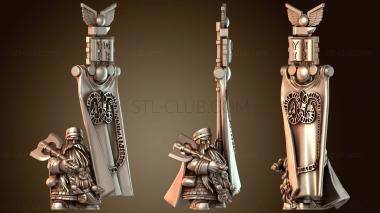 3D модель ГНОМ-ЛОРД СО ЗНАМЕНЕМ (STL)