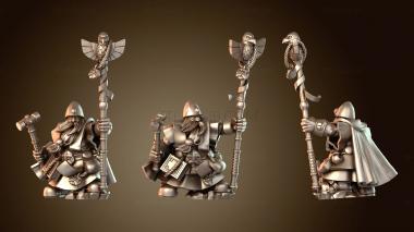 3D модель ГНОМ-МУЖЧИНА, ЖРЕЦ РУН, верный (STL)