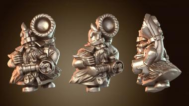 3D модель Гном-шахтер-музыкант (STL)