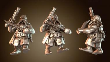 3D модель ГНОМ-ПИРАТ грубый (STL)