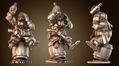 3D модель ГНОМ-ПИРАТ-МУЗЫКАНТ (STL)