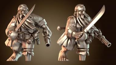 3D модель ГНОМ-ПИРАТ странный (STL)