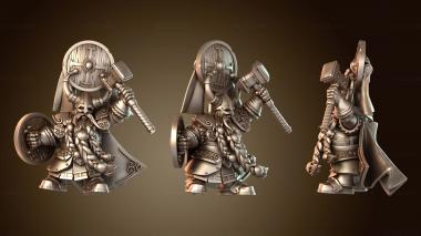3D модель ГНОМОВЫЙ ПРИНЦ С МОЛОТОМ королевский (STL)