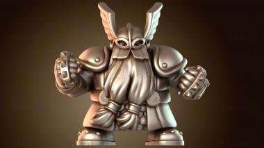 3D модель Гном-панчер крепкий (STL)