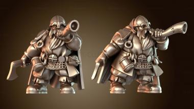3D модель Музыкант из Dwarf Rangers (STL)