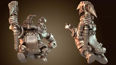 3D модель Dwarf Spark Gadgeteers адаптивный (STL)