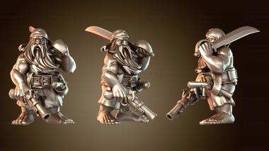 3D модель ГНОМСКИЙ ХУДОЙ ПИРАТ окрашен (STL)