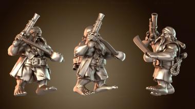 3D модель ГНОМ ХУДОЙ ПИРАТ тихий (STL)