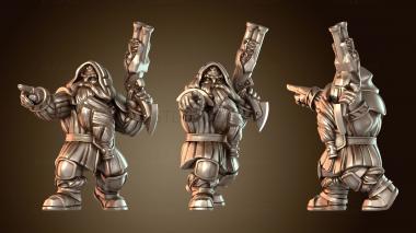 3D модель Гном-громовержец крепкий (STL)