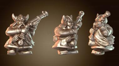 3D модель Гном-громовержец-стоик (STL)