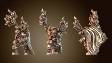 3D модель Гном Чернокнижник Багровый (STL)