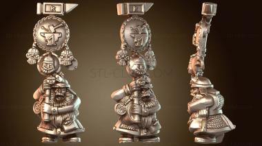 3D модель Гном-воин (STL)