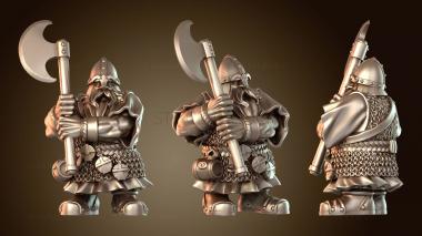 3D модель Храбрый воин-гном (STL)