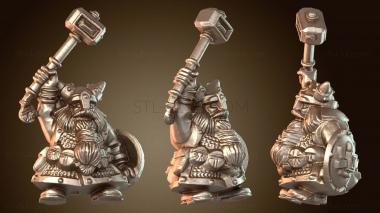 3D модель Гном-воин-чемпион (STL)