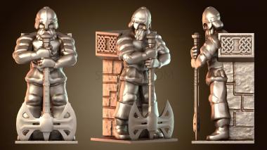 3D модель Стена Залов Гномов открытая кузница (STL)