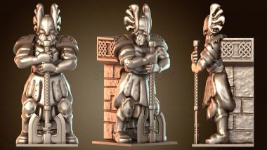 3D модель Стена Залов Гномов открытая кузница тихая (STL)