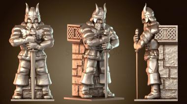 3D модель Стена Залов Гномов, открытая кузница, прочная (STL)