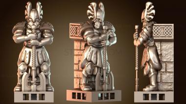 3D модель Стена Dwarven Halls триплекс компактная (STL)