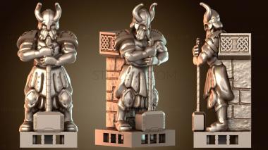 3D модель Низкая стена из триплекса для Залов Гномов (STL)