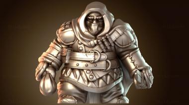 3D модель Пресыщенный гном-разбойник (STL)