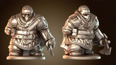 3D модель Гном-разбойник в маске (STL)
