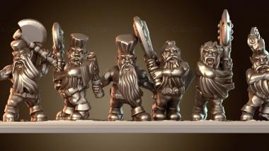 3D модель Гномы-берсерки дикие (STL)