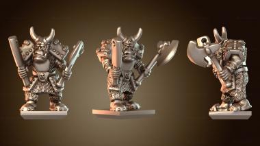 3D модель Гномы, чёрные орки, свирепые (STL)