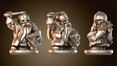 3D модель Барабанщик гномов смелый (STL)